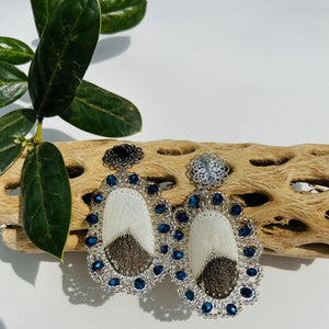 Pirarucu Blue Earrings