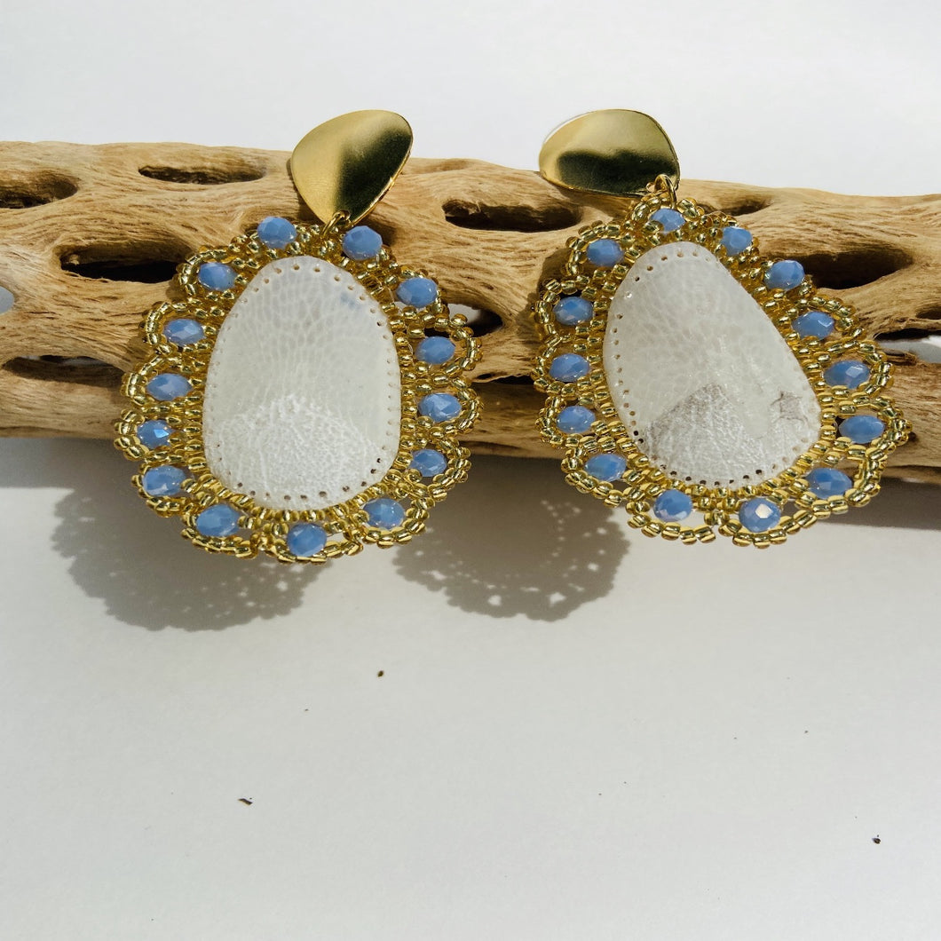 Pirarucu Ocean Blue Earrings