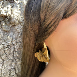 Fabric earrings *Gold*